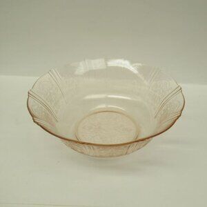 MacBeth Evans Depression Glass PinK AMERICAN SWEETHEART 8 1/2 Inch Round Bowl
